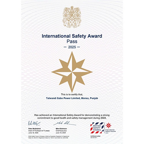 International Safety Award